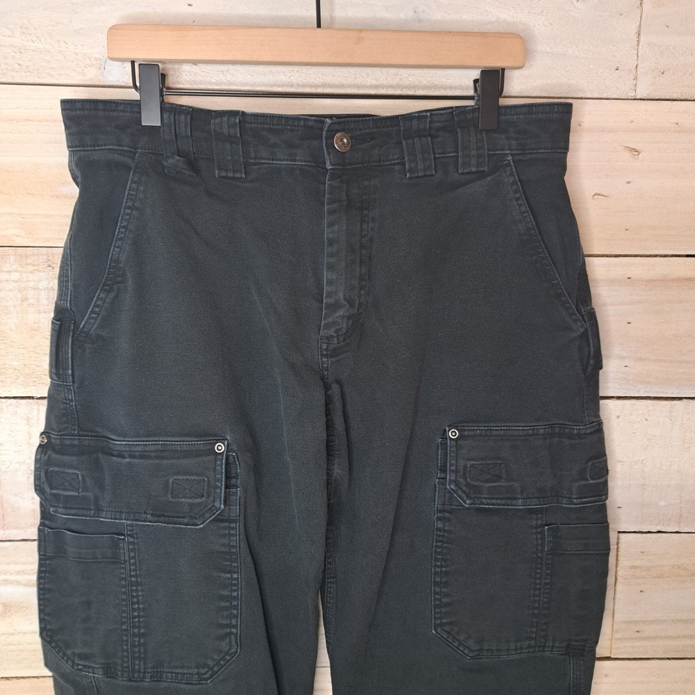 Tactical Gorpcore Duluth Trading Co Flex Fire Hose Men's Cargo Pants 34x32 Black